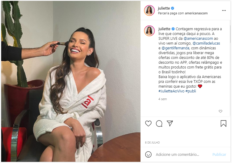 Aparecendo pela segunda vez no mesmo ranking, ela é a protagonista de julho.